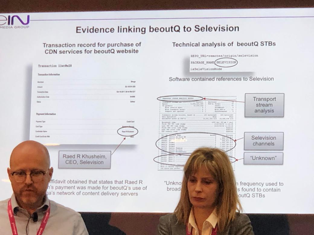 beoutQの証拠について説明する